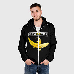 Ветровка с капюшоном мужская Brazzers: Black Banana, цвет: 3D-белый — фото 2