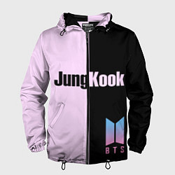 Ветровка с капюшоном мужская BTS Jung Kook, цвет: 3D-черный