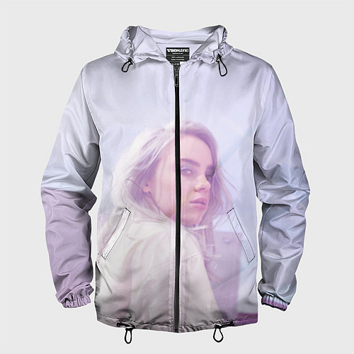 Мужская ветровка Billie Eilish: Light Pink / 3D-Черный – фото 1