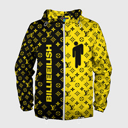 Ветровка с капюшоном мужская BILLIE EILISH x LV Yellow, цвет: 3D-белый