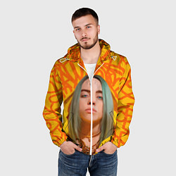 Ветровка с капюшоном мужская Billie Eilish, цвет: 3D-белый — фото 2