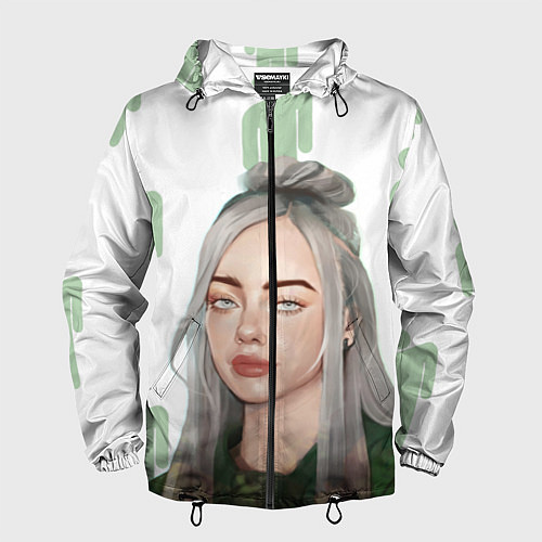 Мужская ветровка Billie Eilish / 3D-Черный – фото 1