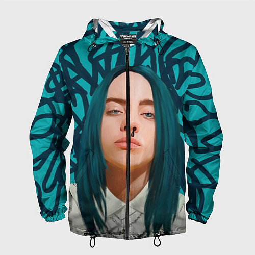 Мужская ветровка Billie Eilish / 3D-Черный – фото 1