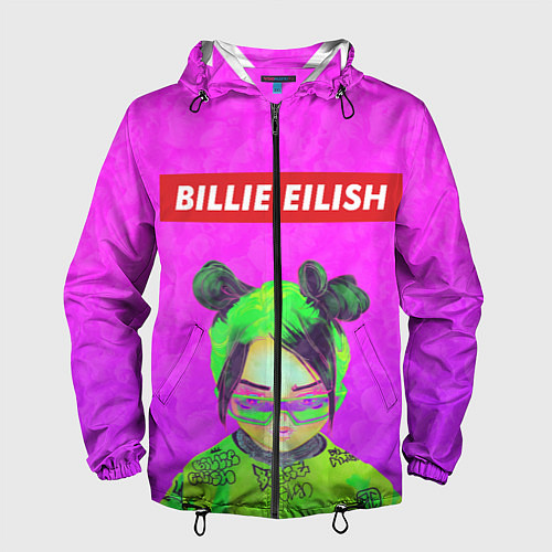 Мужская ветровка Billie Eilish / 3D-Черный – фото 1
