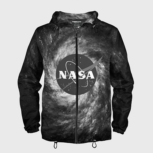 Мужская ветровка NASA / 3D-Черный – фото 1