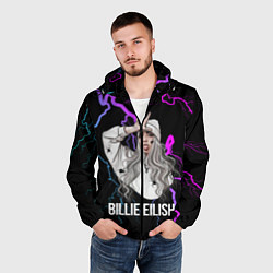 Ветровка с капюшоном мужская BILLIE EILISH, цвет: 3D-черный — фото 2