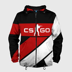Ветровка с капюшоном мужская CS GO, цвет: 3D-черный