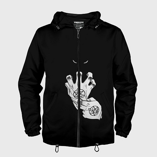 Мужская ветровка Выжигющий Искру / 3D-Черный – фото 1