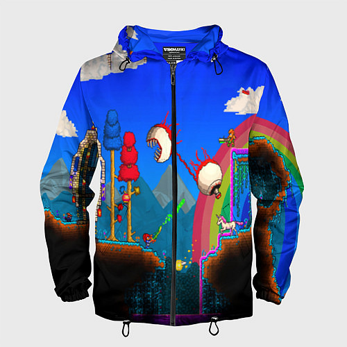 Мужская ветровка TERRARIA GAME / 3D-Черный – фото 1