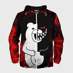 Ветровка с капюшоном мужская MONOKUMA, цвет: 3D-белый