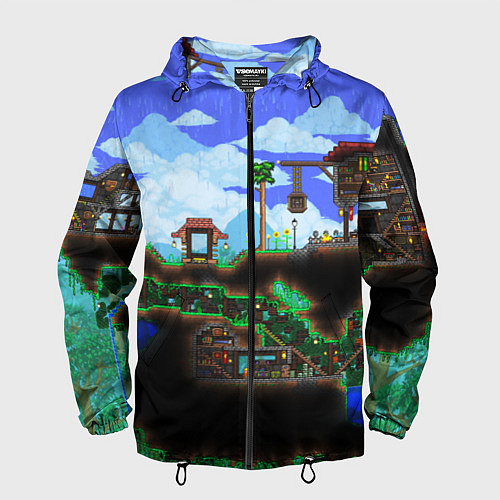 Мужская ветровка TERRARIA EXCLUSIVE / 3D-Черный – фото 1