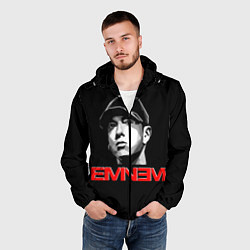 Ветровка с капюшоном мужская Eminem, цвет: 3D-черный — фото 2