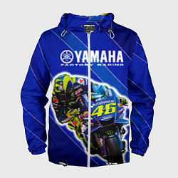 Ветровка с капюшоном мужская Valentino Rossi, цвет: 3D-белый