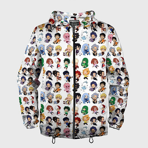 Мужская ветровка Моя Геройская Академия / 3D-Черный – фото 1