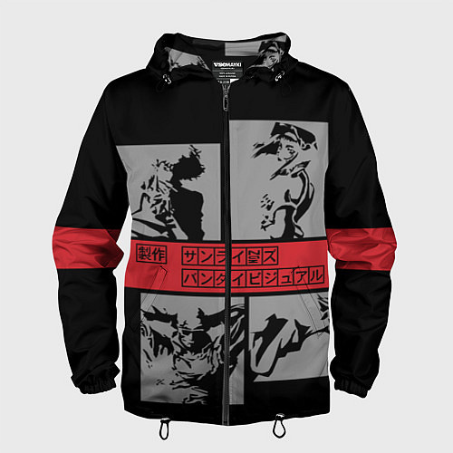 Мужская ветровка Cowboy Bebop anime / 3D-Черный – фото 1