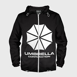 Ветровка с капюшоном мужская Umbrella Corporation, цвет: 3D-белый