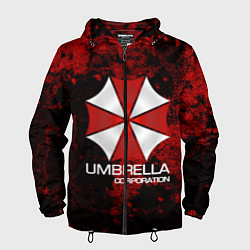 Ветровка с капюшоном мужская UMBRELLA CORP, цвет: 3D-черный