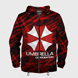 Ветровка с капюшоном мужская UMBRELLA CORP, цвет: 3D-черный