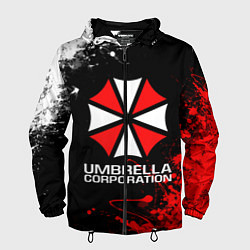 Ветровка с капюшоном мужская UMBRELLA CORPORATION, цвет: 3D-черный