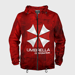 Ветровка с капюшоном мужская UMBRELLA CORP, цвет: 3D-черный