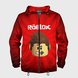 Ветровка с капюшоном мужская ROBLOX, цвет: 3D-черный