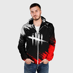 Ветровка с капюшоном мужская DEAD BY DAYLIGHT, цвет: 3D-белый — фото 2