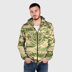 Ветровка с капюшоном мужская ВДВ СССР, цвет: 3D-черный — фото 2