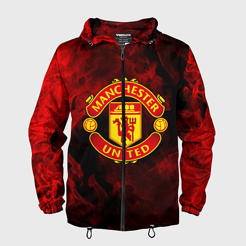 Мужская ветровка МАНЧЕСТЕР ЮНАЙТЕД / 3D-Черный – фото 1