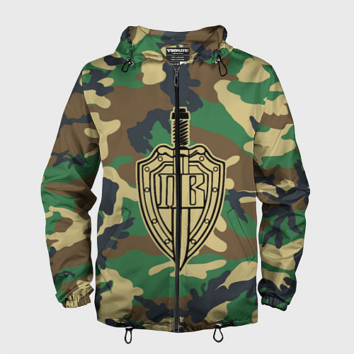 Мужская ветровка Пограничные Войска / 3D-Черный – фото 1