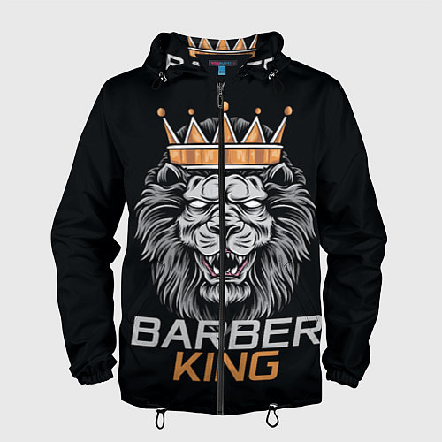 Мужская ветровка Barber King Барбер Король / 3D-Черный – фото 1