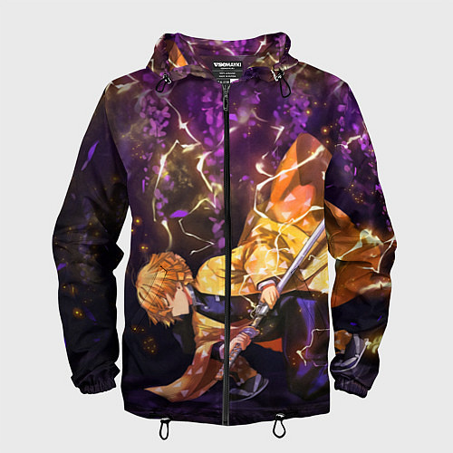 Мужская ветровка KIMETSU NO YAIBA / 3D-Черный – фото 1