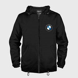 Ветровка с капюшоном мужская BMW 2020 Carbon Fiber, цвет: 3D-черный