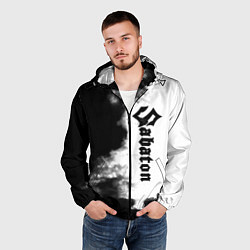 Ветровка с капюшоном мужская Sabaton, цвет: 3D-черный — фото 2