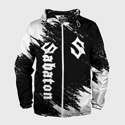 Ветровка с капюшоном мужская SABATON, цвет: 3D-белый