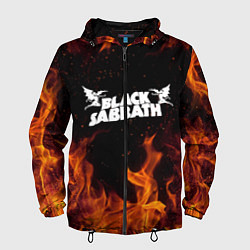 Ветровка с капюшоном мужская Black Sabbath, цвет: 3D-черный