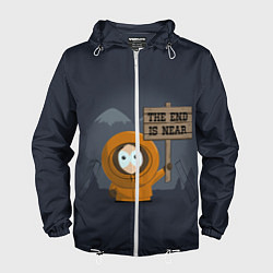 Ветровка с капюшоном мужская Kenny, цвет: 3D-белый