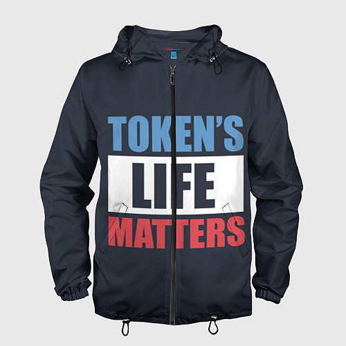 Мужская ветровка TOKENS LIFE MATTERS / 3D-Черный – фото 1