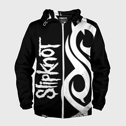 Ветровка с капюшоном мужская Slipknot 6, цвет: 3D-белый