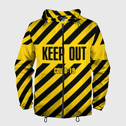 Ветровка с капюшоном мужская Keep out, цвет: 3D-черный