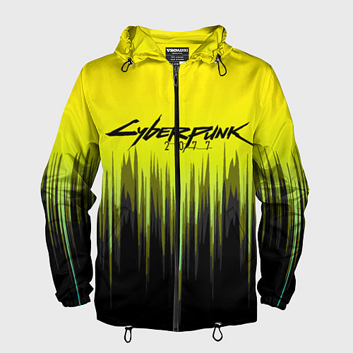 Мужская ветровка CYBERPUNK 2077 / 3D-Черный – фото 1