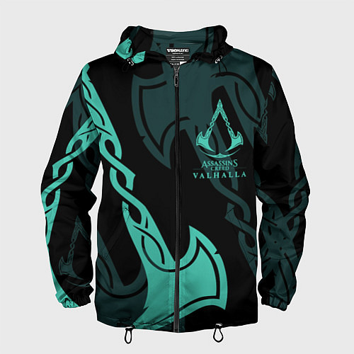 Мужская ветровка ASSASSINS CREED VALHALLA / 3D-Черный – фото 1