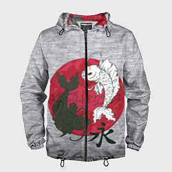 Ветровка с капюшоном мужская Japan style, цвет: 3D-черный