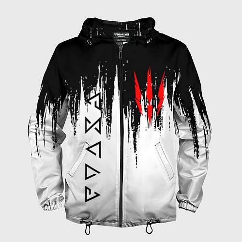 Мужская ветровка The Witcher / 3D-Черный – фото 1
