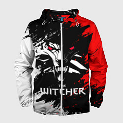 Ветровка с капюшоном мужская The Witcher, цвет: 3D-белый