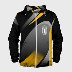 Ветровка с капюшоном мужская Juventus Uniform, цвет: 3D-белый