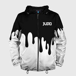 Ветровка с капюшоном мужская Judo, цвет: 3D-черный