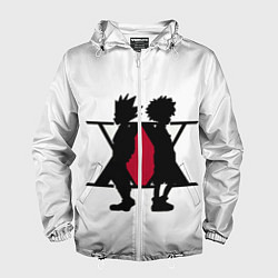 Ветровка с капюшоном мужская Hunter x Hunter, цвет: 3D-белый
