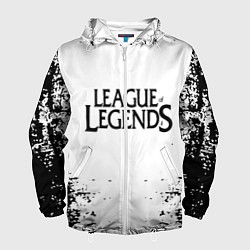 Ветровка с капюшоном мужская League of legends, цвет: 3D-белый
