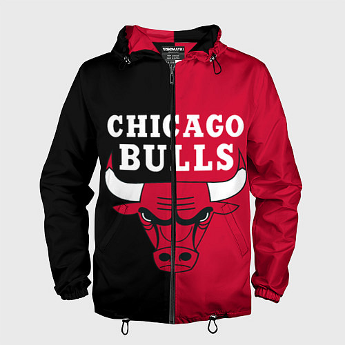 Мужская ветровка Чикаго Буллз / 3D-Черный – фото 1