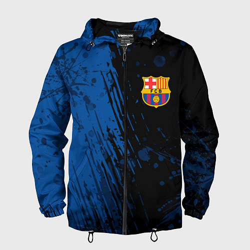 Мужская ветровка FC Barcelona ФК Барселона / 3D-Черный – фото 1